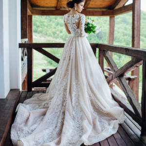 Classic Satin Princess Wedding Dress